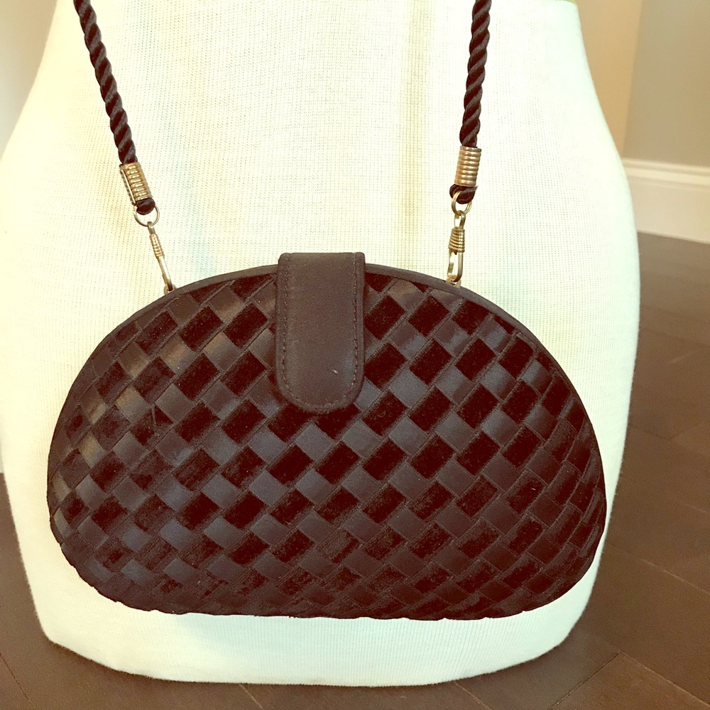 Black evening bag 8x6” optional strap